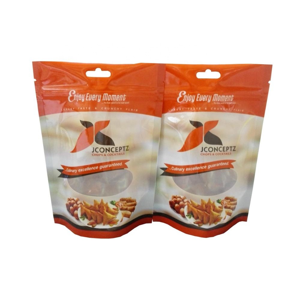 Custom spice packaging ziplock bag with window bag